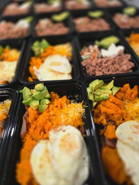 Egg and avocado sweet potato bowl from Personal Chef Near Me